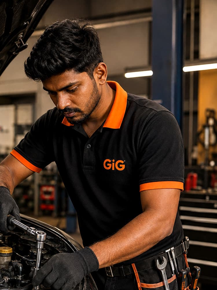 Mechanic at work