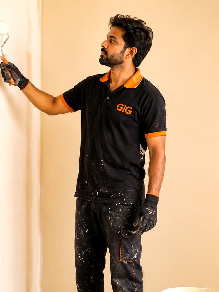 Painter at work