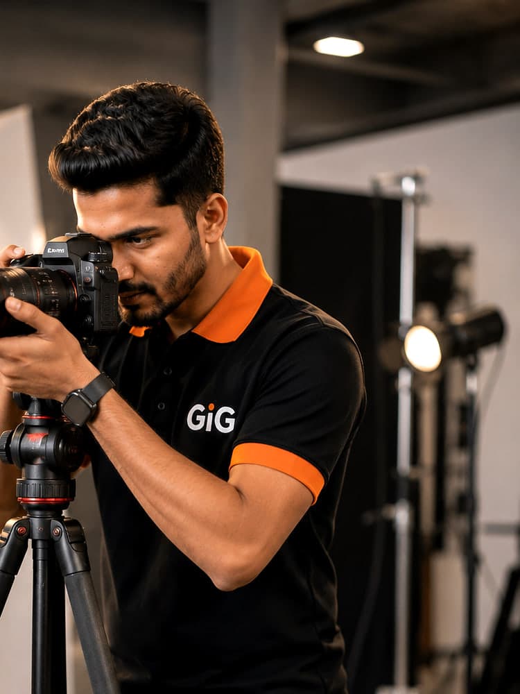 Photographer at work